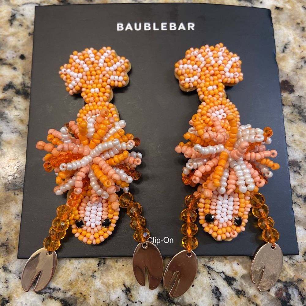 NEW Baublebar lobster earrings clip on